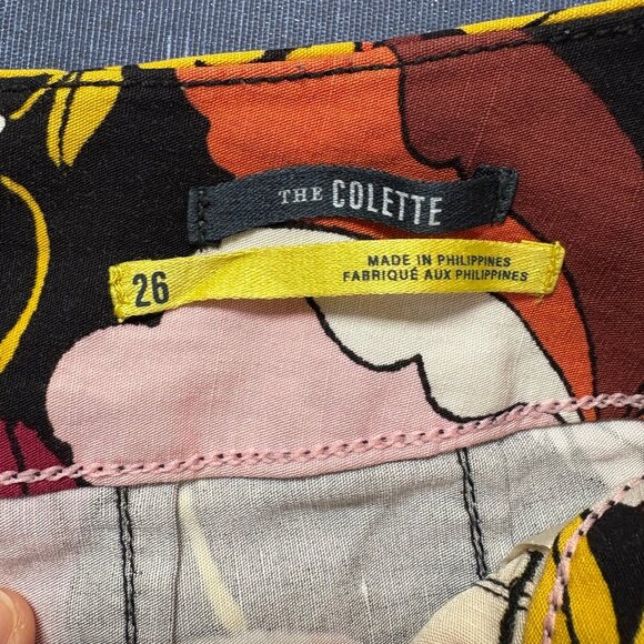 Maeve by Anthropologie The Colette Boho Floral Wide Leg Pants Women Size 26 - Picture 3 of 13